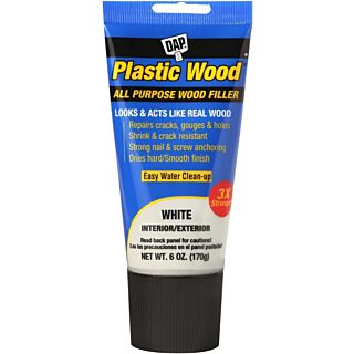 Dap Plastic Wood, White, 6 oz.