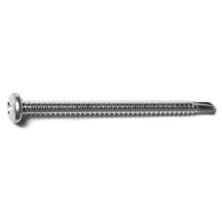 MIDWEST #12-14 x 3 in. Zinc Plated Steel Phillips Pan Head Self-Drilling Screws, 20 Count