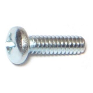 MIDWEST #6-32 x ½ in. Zinc Plated Steel Coarse Thread Phillips Pan Head Machine Screws, 175 Count