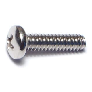 MIDWEST #10-24 x ¾ in. 18-8 Stainless Steel Coarse Thread Phillips Pan Head Machine Screws, 85 Count