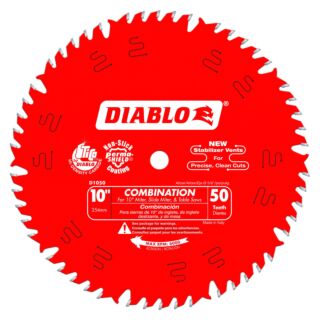 Diablo 10 in. x 50 Tooth Combination Saw Blade
