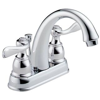 DELTA Windemere 25996LF-ECO Bathroom Faucet, 2-Faucet Handle, 5-7/8 in H Spout, Chrome