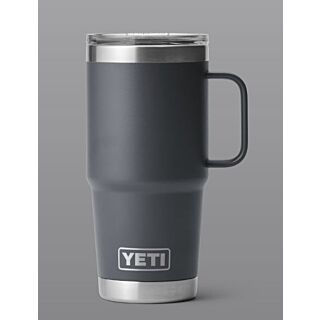 YETI Rambler® 20 oz. Travel Mug with Stronghold™  Lid, Charcoal