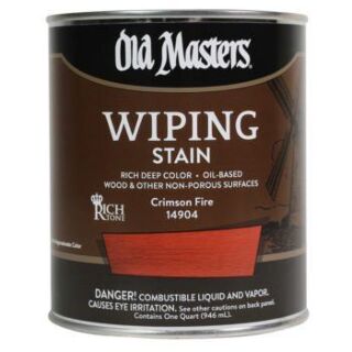 Old Masters Wiping Stain, Crimson Fire, Quart