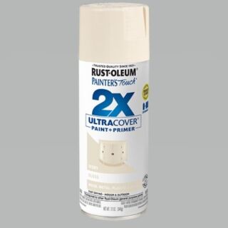 Rust-Oleum® Painter’s Touch® 2X Ultra Cover, Gloss Ivory, Spray Paint, 12 oz.
