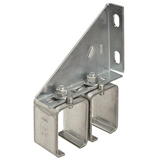 National Hardware N104-752 Adjustable Box Rail Splice Bracket, Steel, Galvanized