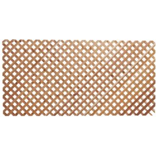 Woodway Cedar Diagonal Lattice Panel, Clear Grade, Heavy, 4 ft. x 8 ft.