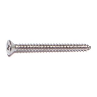 MIDWEST #6 x 1½ in. 18-8 Stainless Steel Phillips Flat Head Sheet Metal Screws, 69 Count