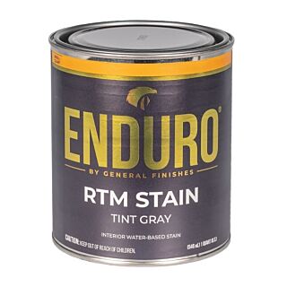 General Finishes®, Water-Based ENDURO® RTM Stain, Tint Gray, Quart