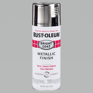 Rust-Oleum® Stops Rust® Bright Coat, Metallic Chrome, Oil-Based, Spray Paint, 11 oz.