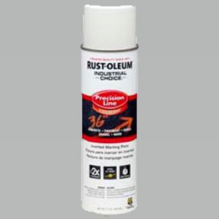 Rust-Oleum® Industrial Choice® Precision Line® Inverted Line Marking Spray Paint, White, Oil-Based, Flat, 17 oz.