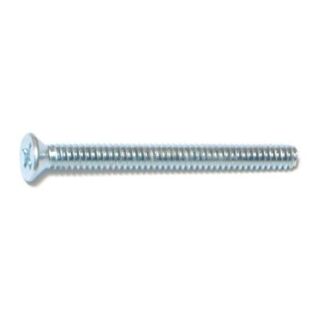 MIDWEST #6-32 x 1½ in. Zinc Plated Steel Coarse Thread Phillips Flat Head Machine Screws, 100 Count