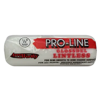 ArroWorthy® 7 in. x 1/2 in. Nap, Pro-Line Glossdel White Lintless Roller Cover
