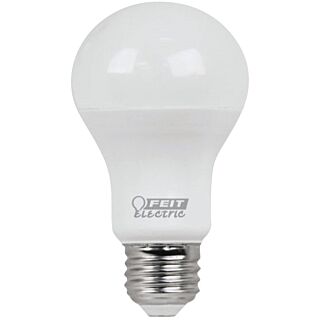 Feit Electric A450/827/10KLED/4 LED Lamp, 120 V, 6 W, Medium E26, A19 Lamp, Soft White Light