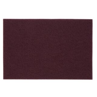 Norton 6 in. x 9 in. Non Woven Hand Pad, Maroon, 20 Pack