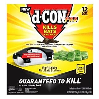 d-CON Rat Bait Station with Refills, 12 Pack