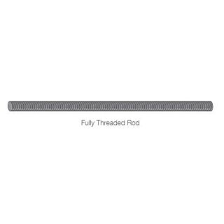 Simpson Strong-Tie ART 1 in. x 72  in. All Threaded Rod, Galvanized