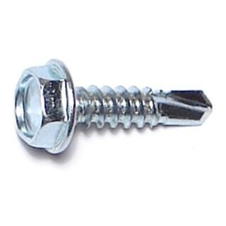 MIDWEST #10-16 x ¾ in. Zinc Plated Steel Hex Washer Head Self-Drilling Screws, 70 Count