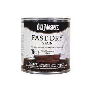 Old Masters Fast Dry Stain, Rich Mahogany, 1/2 Pint