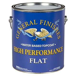 General Finishes®, Water-Based High Performance Clear Topcoat Flat, Gallon