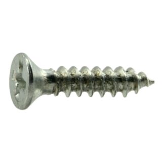 MIDWEST #4 x ½ in. Zinc Plated Steel Phillips Flat Head Wood Screws 200 count