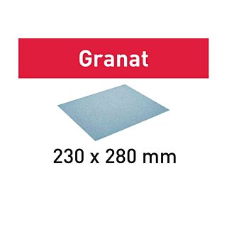 Festool Abrasives Granat Sanding Paper 230 x 280 mm, P180 Grit, 10 Pack