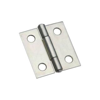 National Hardware N146-043 Narrow Hinge, 7 lb Weight Capacity, Aluminum/Cold Rolled Steel, Zinc