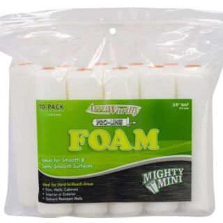 ArroWorthy® 4 in. Foam Mini Roller Cover, Mighty Mini, 10 Pack