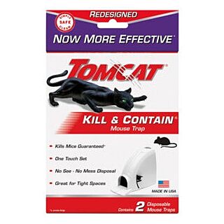 Tomcat Mechanical Mouse Trap, Plastic, 2 Pack