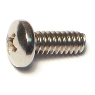 MIDWEST #10-24 x 1/2 in. 18-8 Stainless Steel Coarse Thread Phillips Pan Head Machine Screws, 100 Count