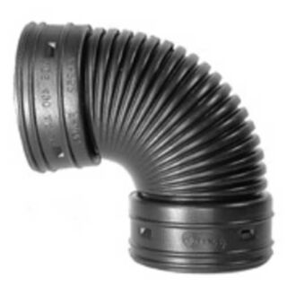 4 in. ADS Black HDPE ¼ Bend - 90 Degree Elbow