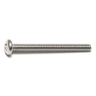 MIDWEST #6-32 x 1½ in. 18-8 Stainless Steel Coarse Thread Phillips Pan Head Machine Screws, 95 Count