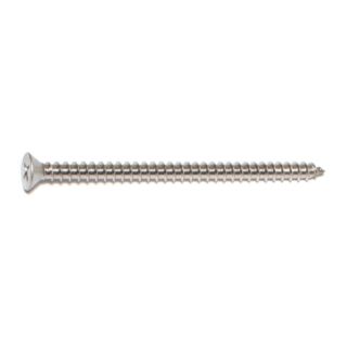MIDWEST #10 x 3 in. 18-8 Stainless Steel Phillips Flat Head Sheet Metal Screws, 20 Count