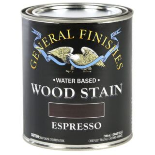 General Finishes®, Water-Based Wood Stain, Espresso, Quart
