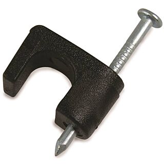 GB PSB-165 Low Voltage Cable Staple, 15/16 in L Leg, Plastic/Polyethylene, Clamshell