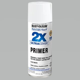 Rust-Oleum® Painter’s Touch® 2X Ultra Cover, White Primer, Spray Paint, 12 oz.