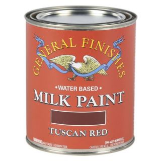 General Finishes®, Water-Based Milk Paint, Tuscan Red, Quart