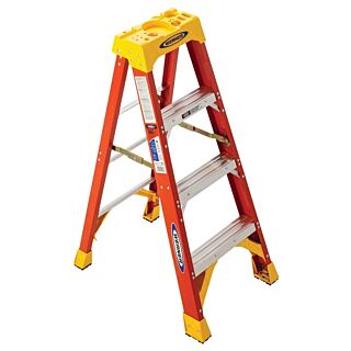 WERNER 4 ft. Type IA,  3-Step, Fiberglass Step Ladder