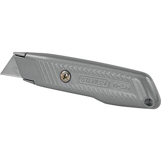STANLEY 10-299 Utility Knife, 2-7/16 in L x 3 in W Blade, Contour-Grip Gray Handle