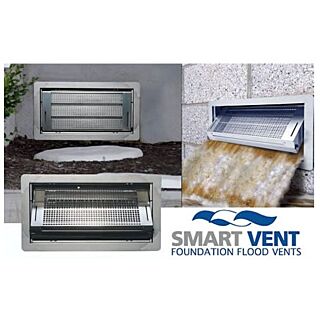 Smart Vent Dual Function Foundation Vent, 16 in. x 8 in.