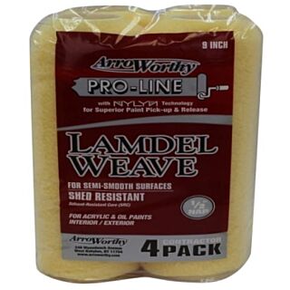 ArroWorthy® 9 in. x 1/2 in. Nap, Pro-Line Maize Lamdel Weave Roller Cover, 4 Pack