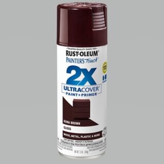 Rust-Oleum® Painter’s Touch® 2X Ultra Cover, Gloss Kona Brown, Spray Paint, 12 oz.