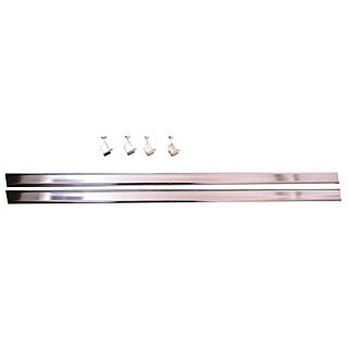 Easy Track Closet Organization 35 in. Wardrobe Rods & Ends, Chrome, 2 Pack