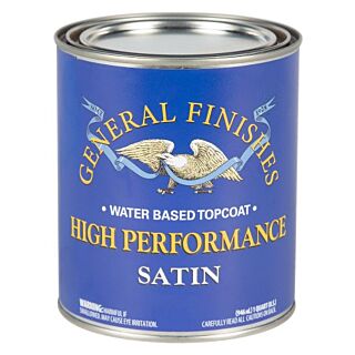 General Finishes®, Water-Based High Performance Polyurethane, Satin, Quart