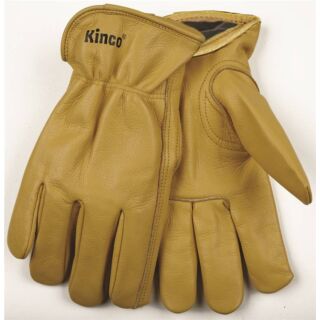 Heatkeep 98RL-M Driver Gloves, M, Cowhide Lining, Cowhide Leather, Gold