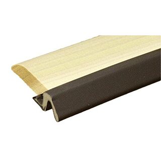 Randall Wood Door Weatherstrip with Q-Lon, Top & Sides, Clam, Brown
