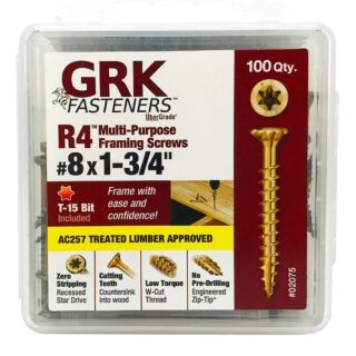 GRK #8 x 1-3/4 R4™ Multi-Purpose Framing and Decking Screw Handy-Pak