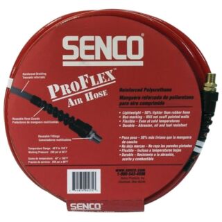 SENCO PC0977 Air Hose, 1/4 in OD, MPT, Polyurethane
