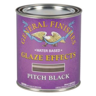 General Finishes®, Water-Based Glaze Effects, Pitch Black, Quart 