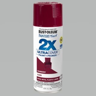 Rust-Oleum® Painter’s Touch® 2X Ultra Cover, Gloss Cranberry, Spray Paint, 12 oz.